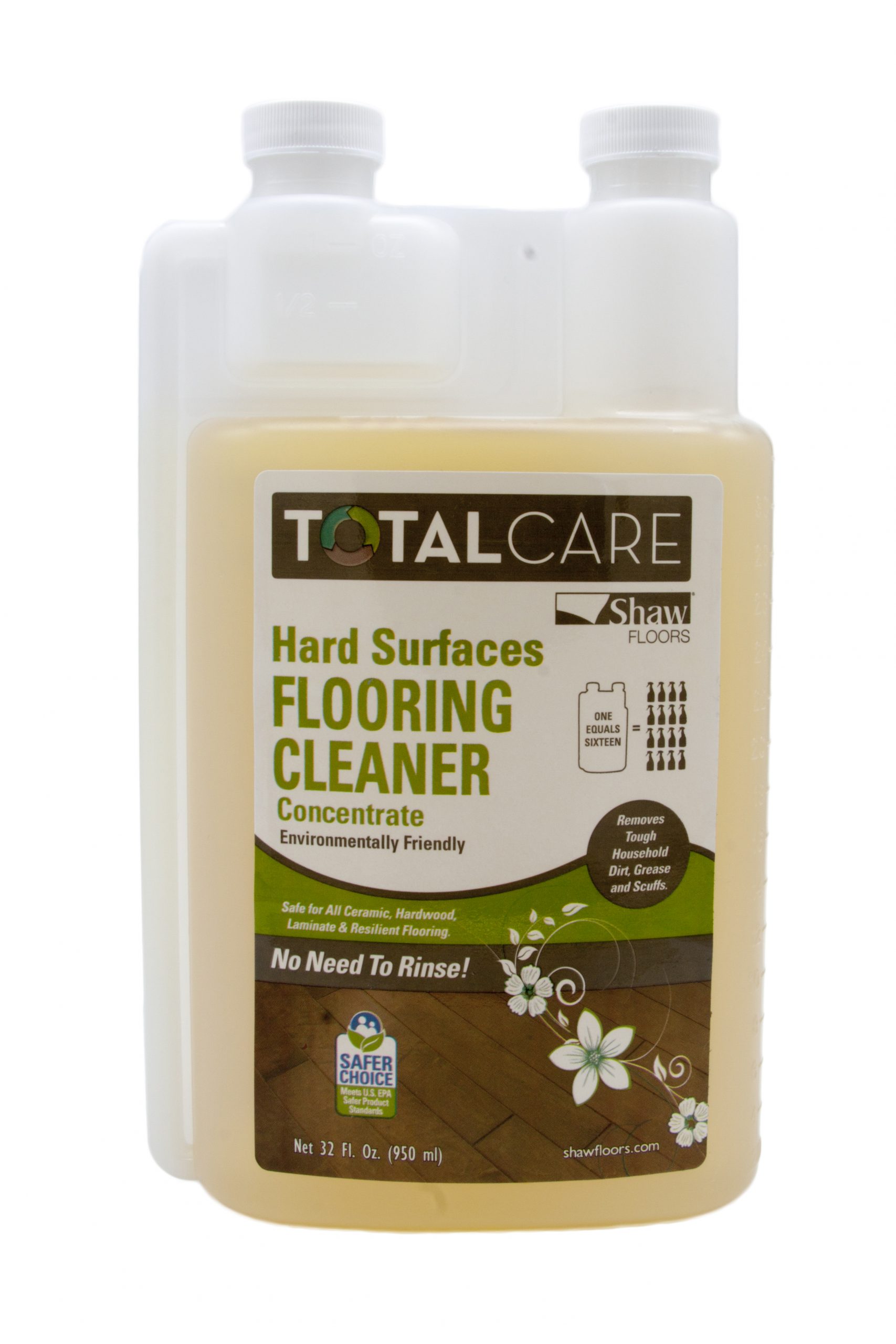 Shaw® TOTALCARE® GREEN Hard Surface Flooring Cleaner –Concentrate